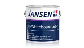 Jansen Aqua 2-Component Whiteboard Paint 1,69kg + Harder 650 gr
